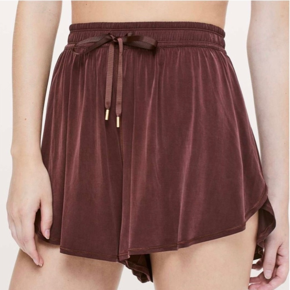 Lululemon Maroon Dance Shorts